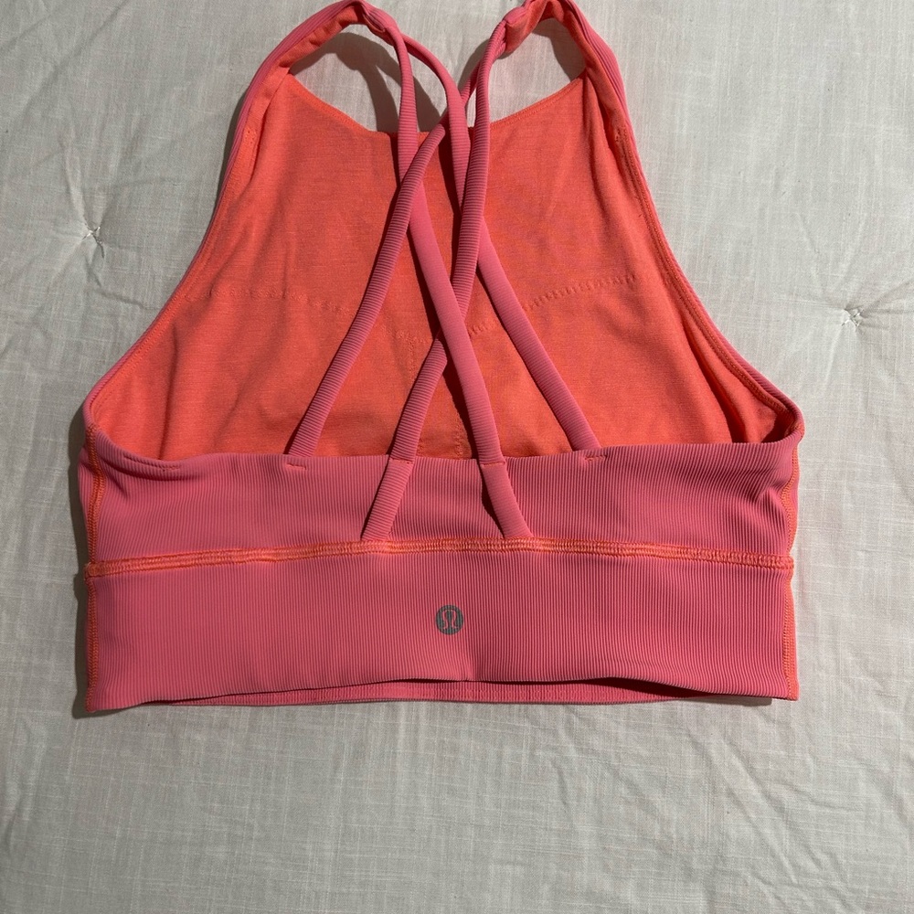 lululemon athletica Coral and Pink Sports Bra